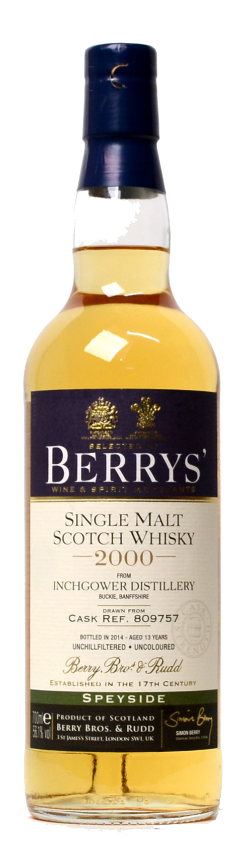 Inchgower Berry whisky